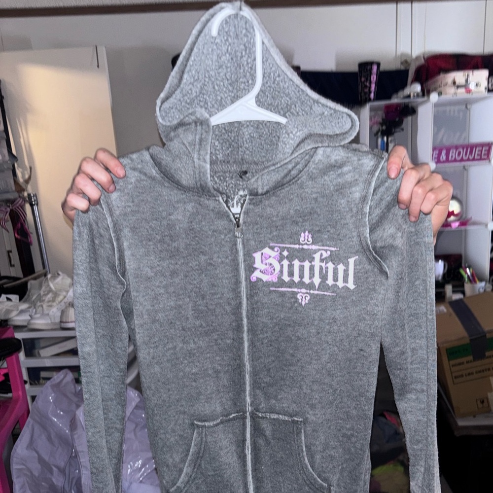 Affliction Sinful Gray Hoodie